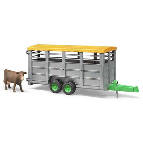 Bruder Livestock Trailer with 1 Cow