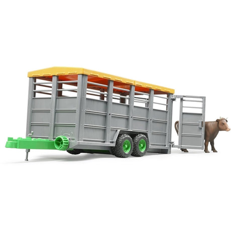 Bruder Livestock Trailer with 1 Cow