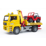 Bruder MAN TGA Breakdown Truck with Cross Country Vehicle