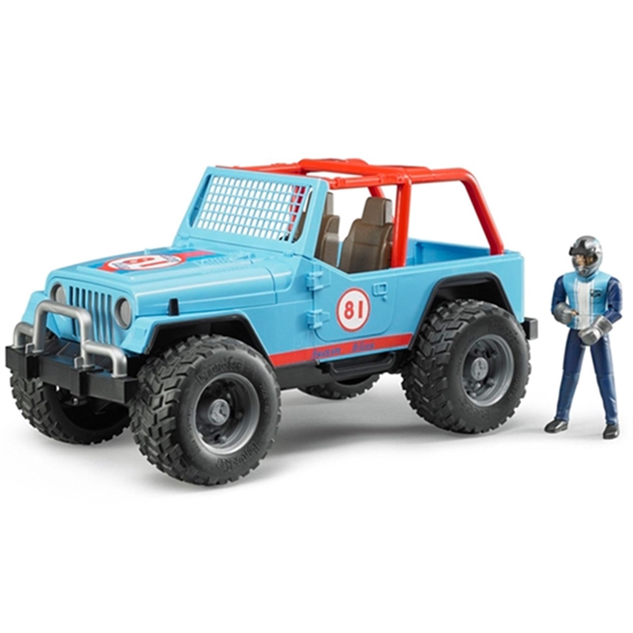 Bruder Jeep Cross Country Racer blue with Driver