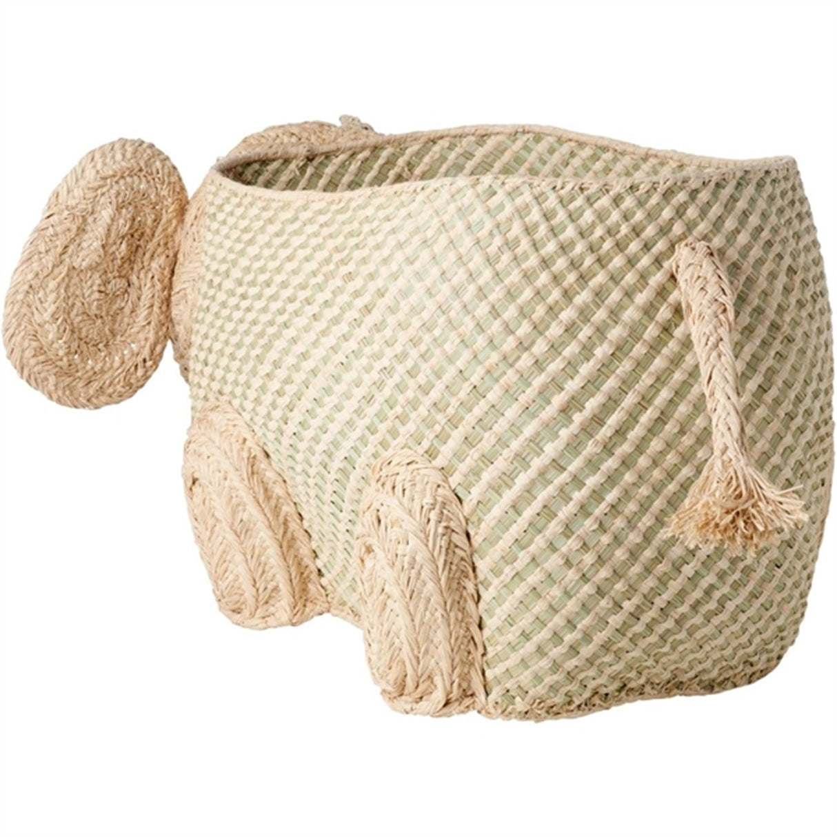 RICE Elefant Lille Søgræs Opbevaringskurv