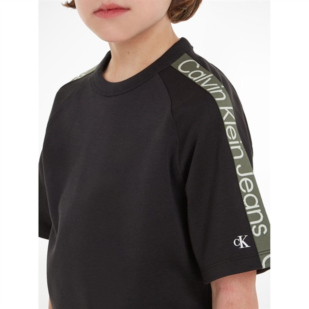 Calvin Klein Ckj Tape Ss T-shirt Ck Black 3