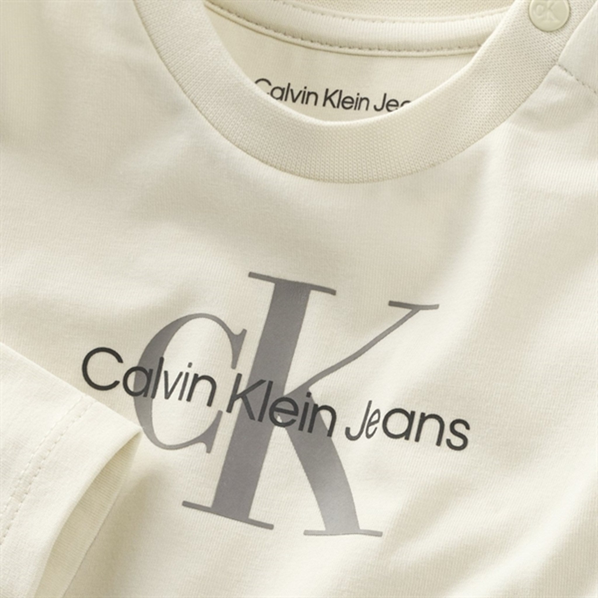 Calvin Klein Monogram Bluse Whitecap Gray 2