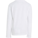 Calvin Klein Chest Monogram Ls Bluse Bright White 6