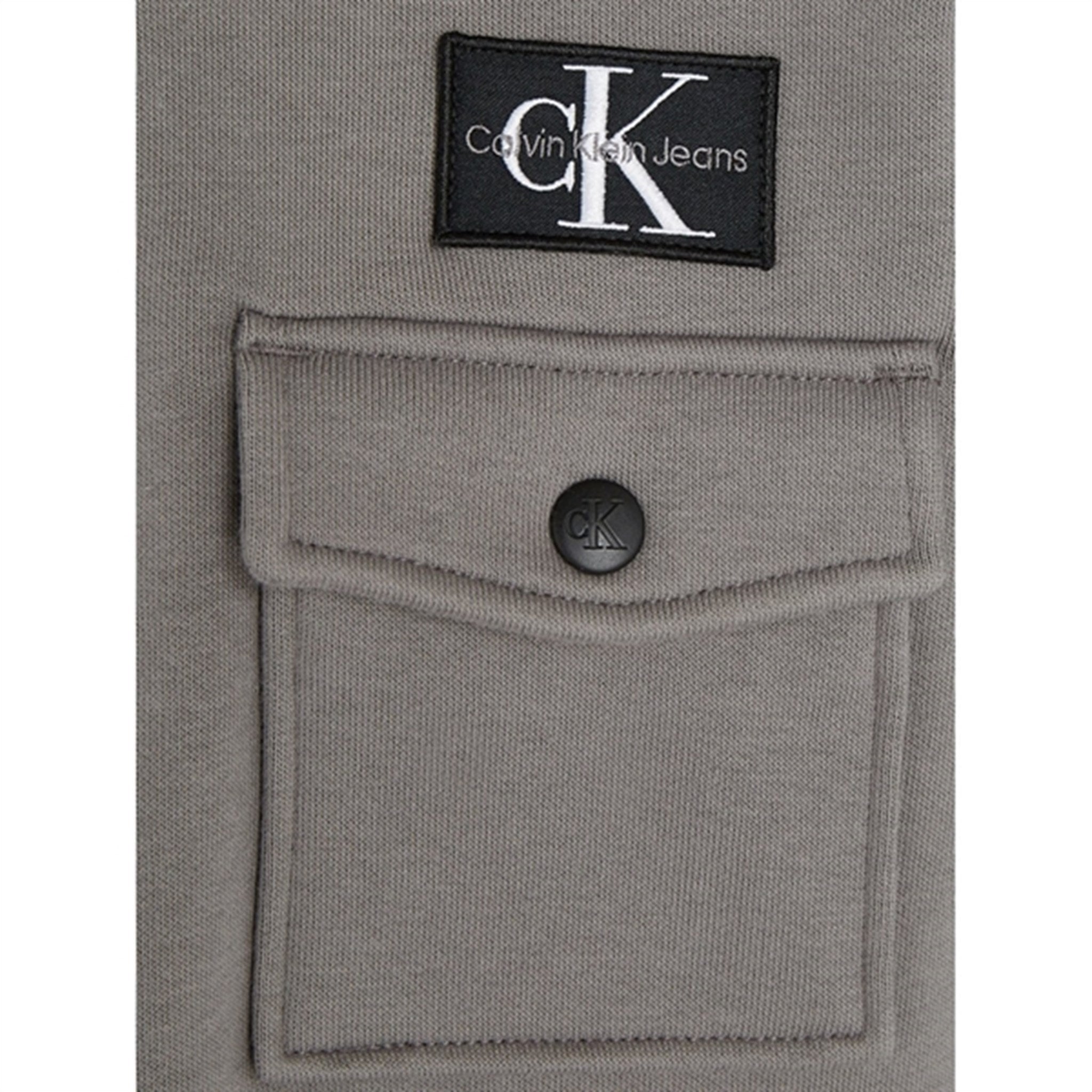 Calvin Klein Half-Zip Workwear Fleece Popover Brushed Nickel 5