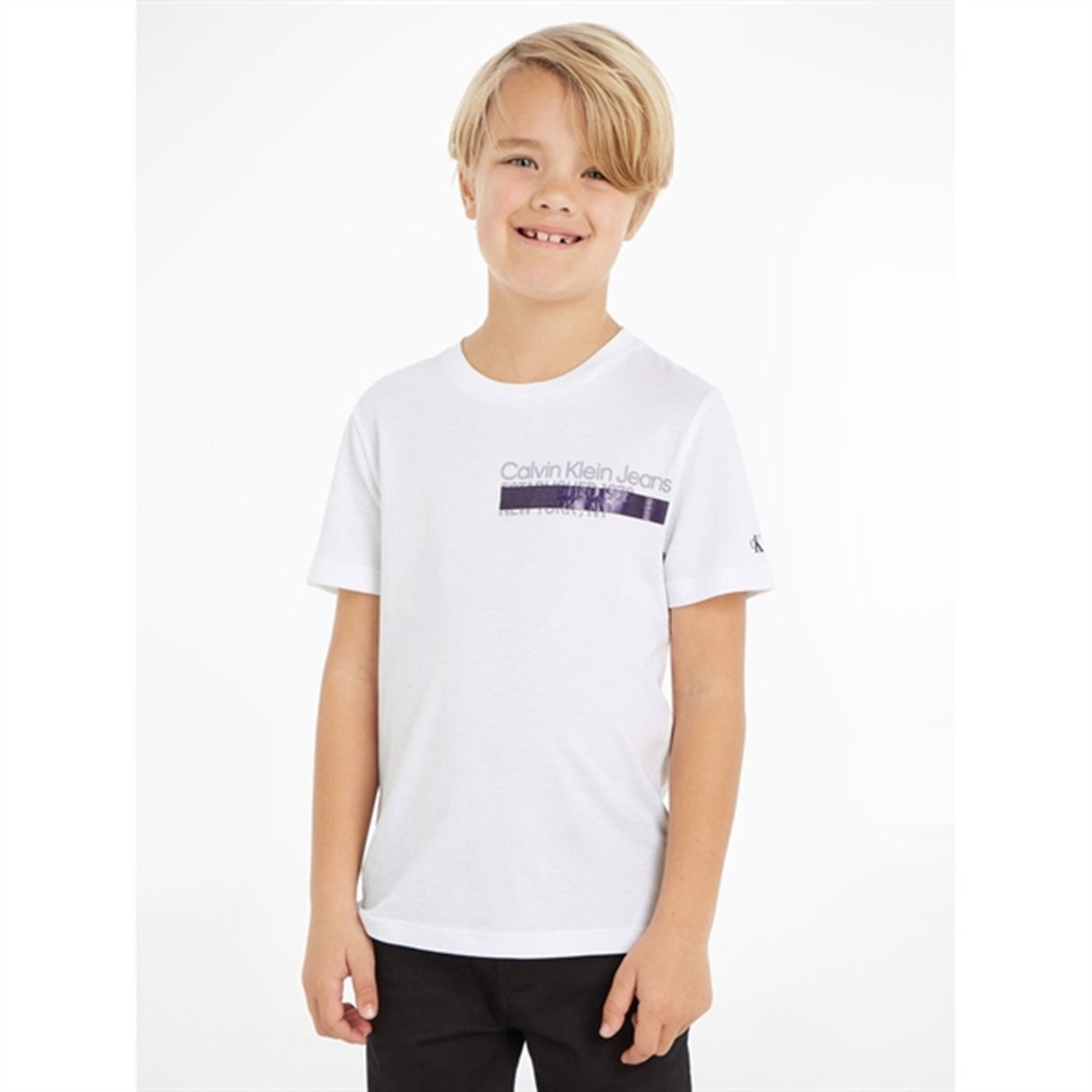 Calvin Klein Hero Mini Logo T-Shirt Bright White 4