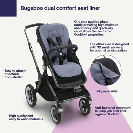 Bugaboo Dual Comfort Seat Liner Black