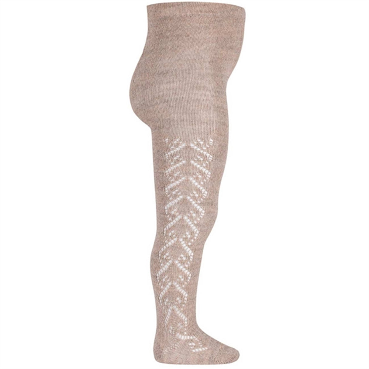 Cóndor Ull Tights M. Hullmønster Nougat