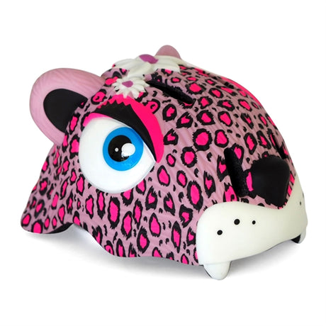 Crazy Safety Leopard Cykelhjelm Pink