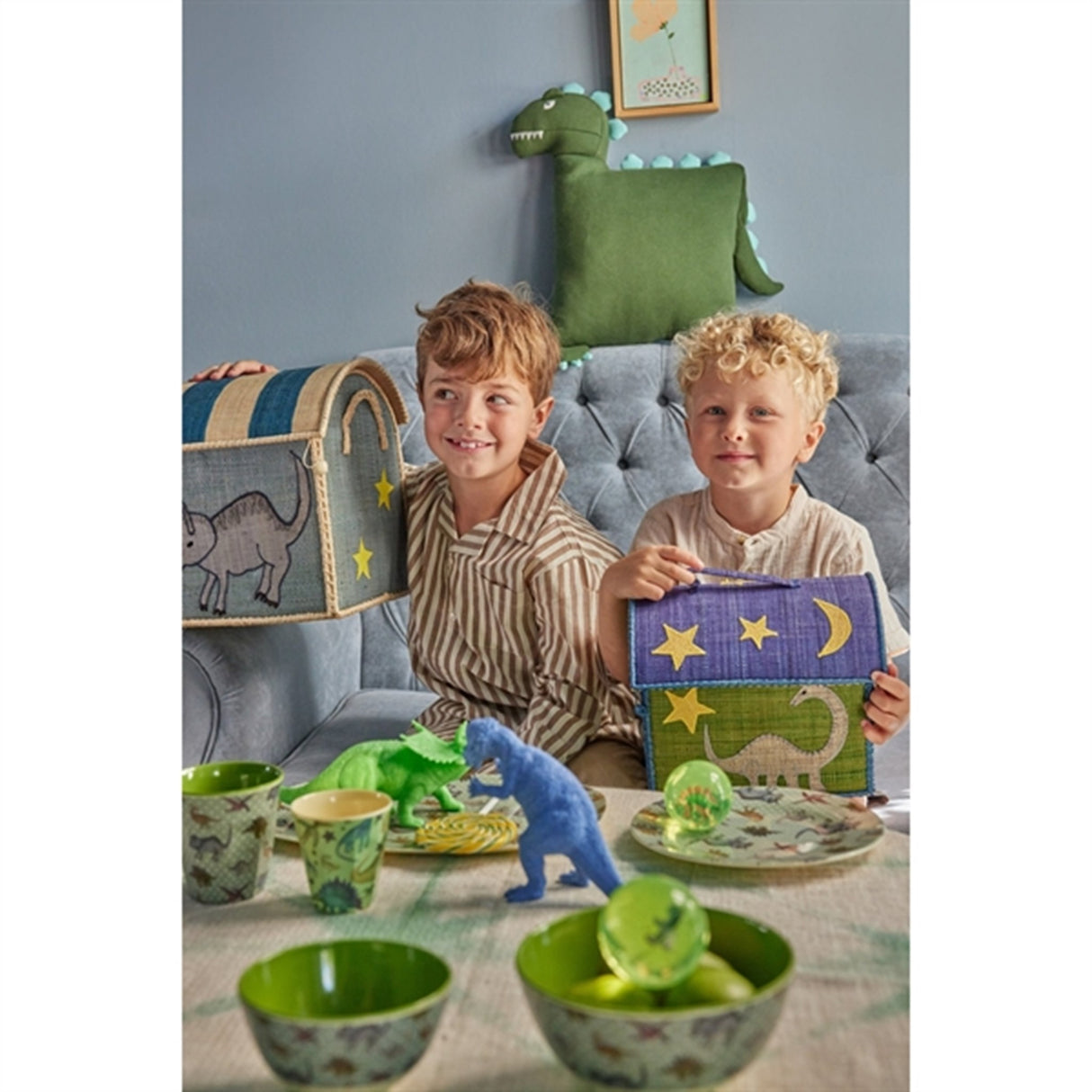 RICE Green Dinosaur Pute