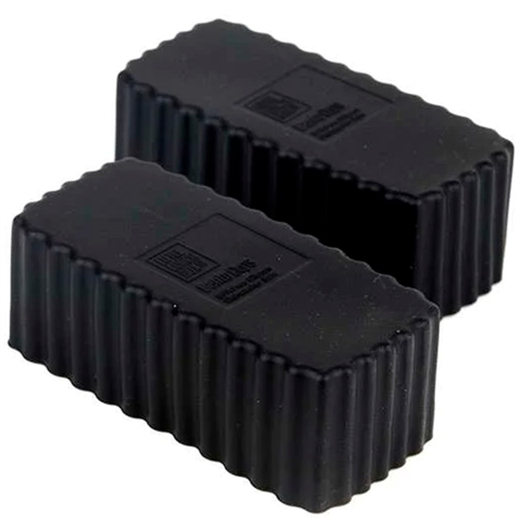 Little Lunch Box Co Bento Silikone Cups Rektangulære Black 2