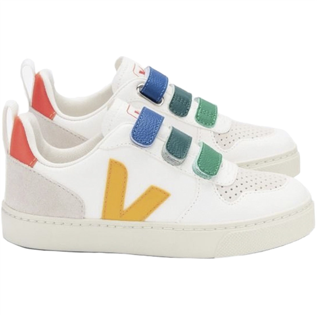Veja V-10 Chromefree Multico White Ouro Sneakers