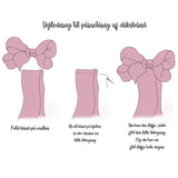 Bow's by Stær Dåbsbånd Satin m. Dobbelt Sløjfe Golden Brown