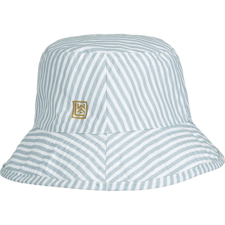 Liewood Damon Bucket Hat Stripe Sea Blue/White 2