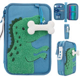 Dino World Double Pencil Case Blue Dino Mini 2