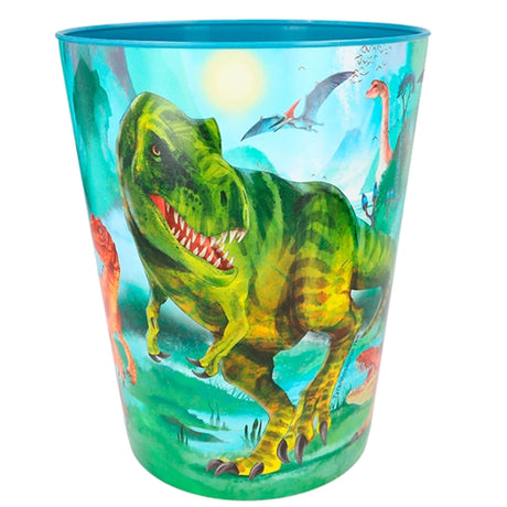 Dino World Waste Paper Bin Blue