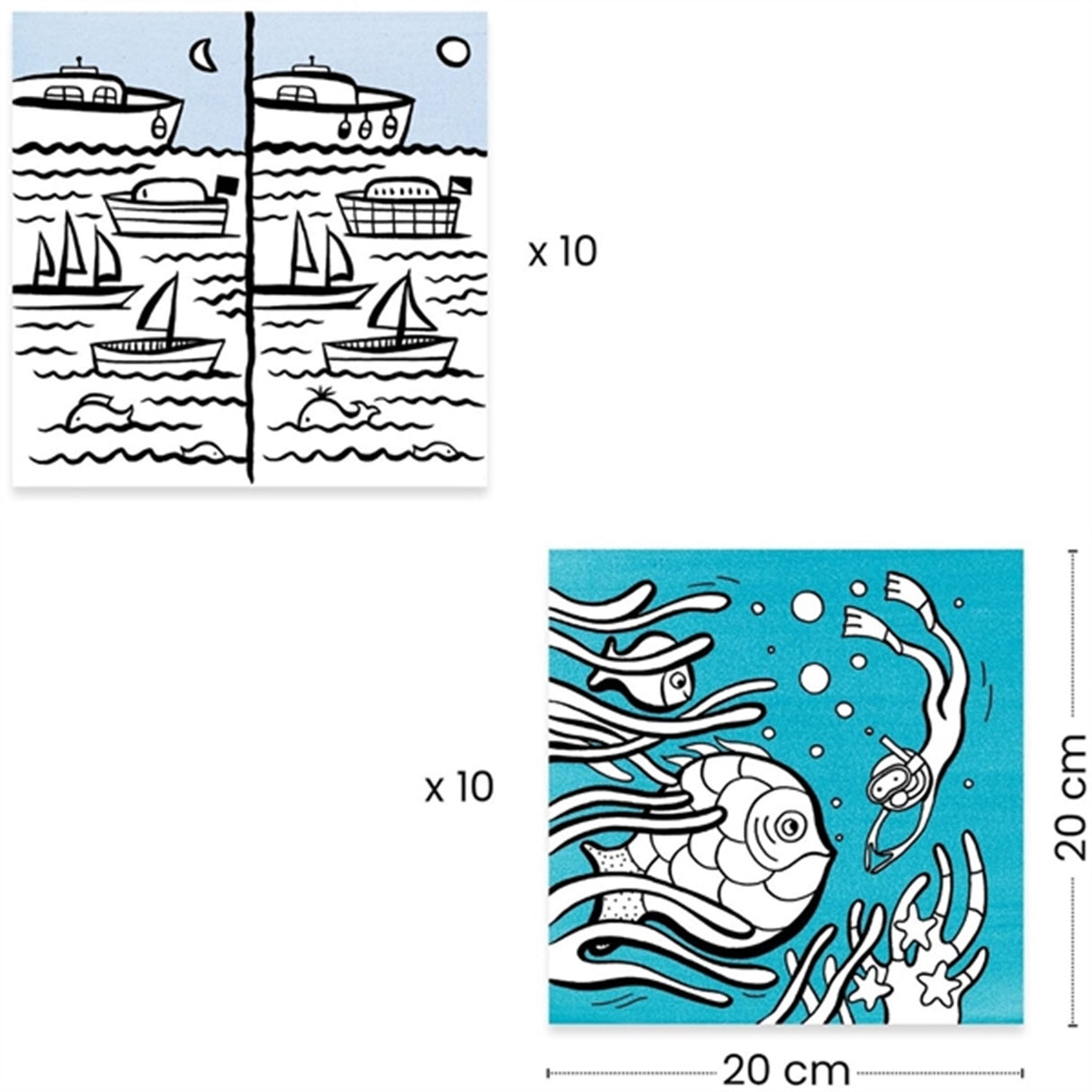 Djeco Dra-En-Tegning Eske Under Havet 2