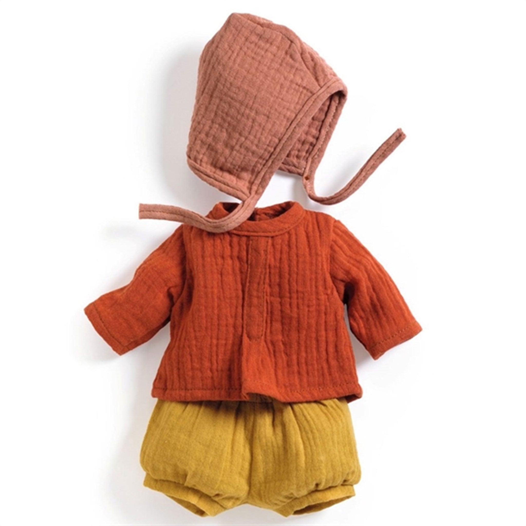 Djeco Pomea Dukkeklær Sett Med Hue Mandarine