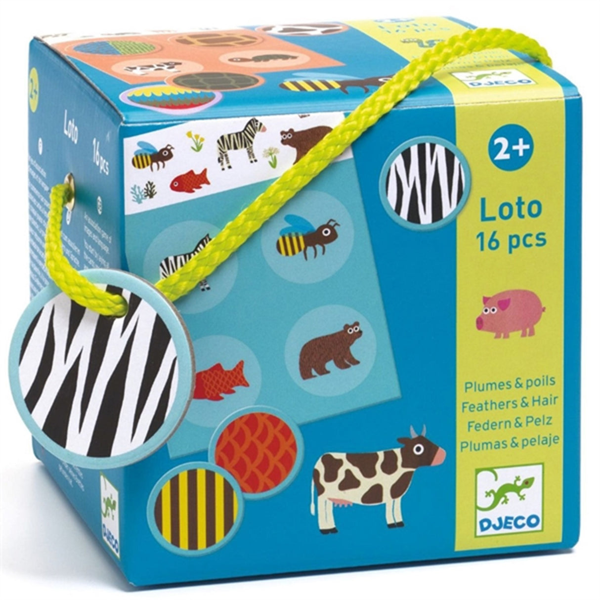 Djeco Learning Game Picture Lottery Feathers & Fur