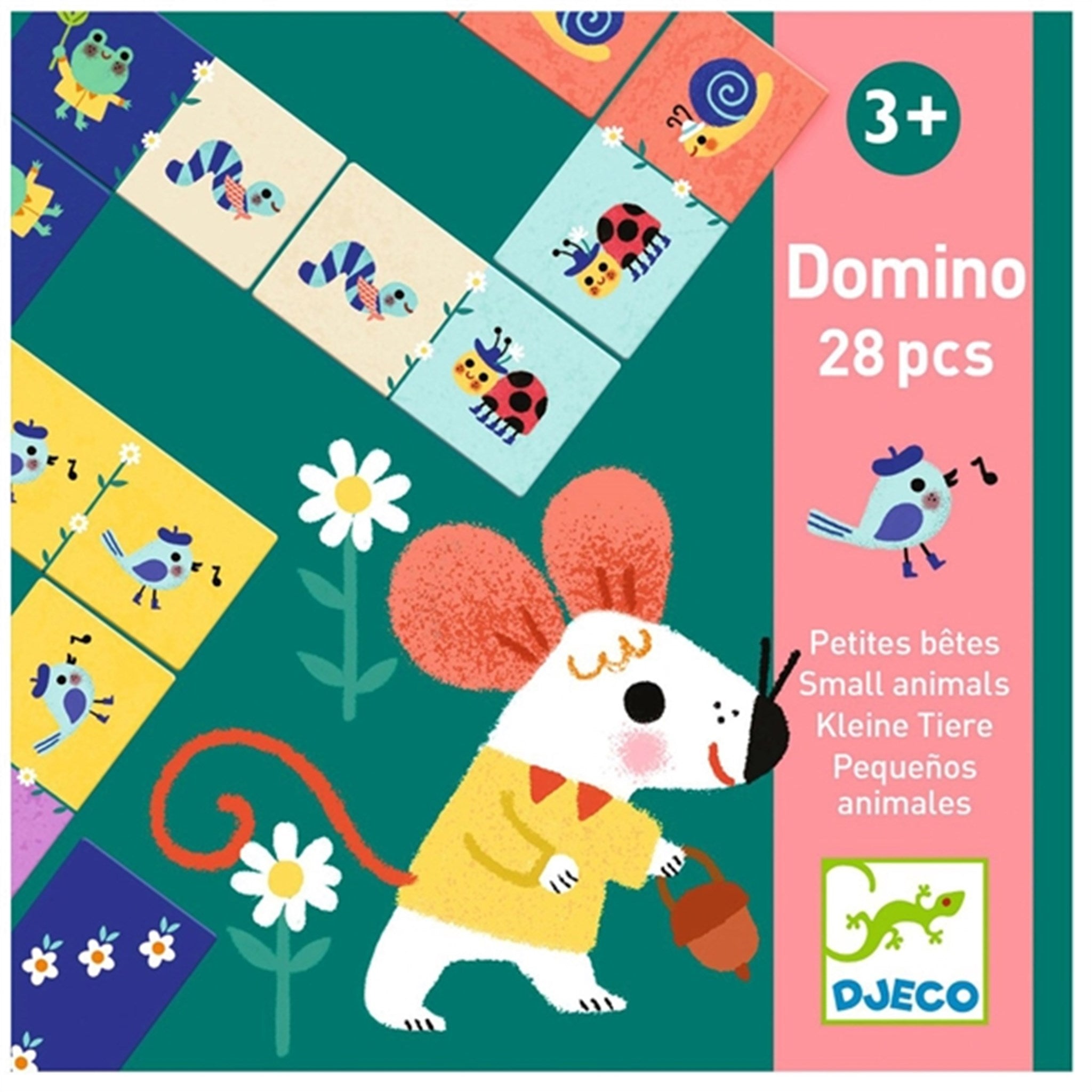 Djeco Learning Game Domino Små Dyr