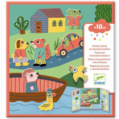 Djeco Stickers Reusable Animals