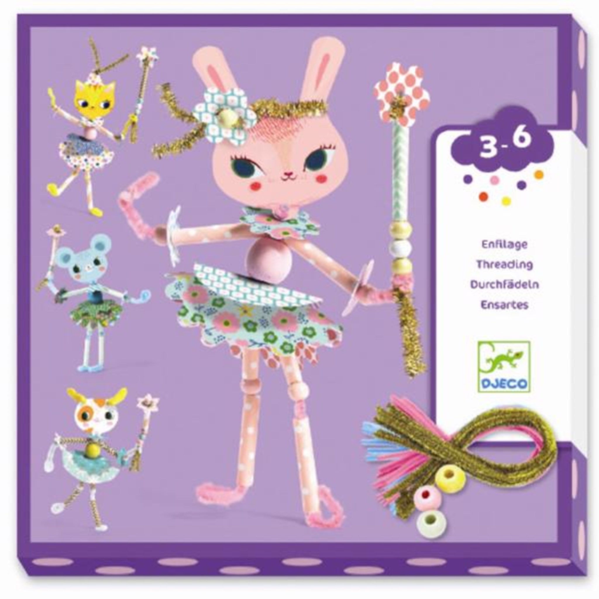 Djeco Lace-Up Cards My Fairies