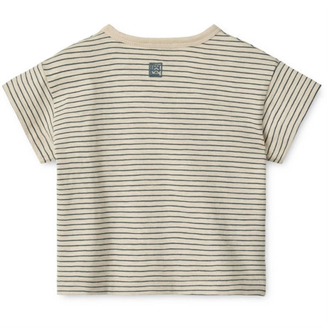 Liewood Y/D Stripes Whale Blue/Sandy Dodoma Baby Stripe T-shirt 2