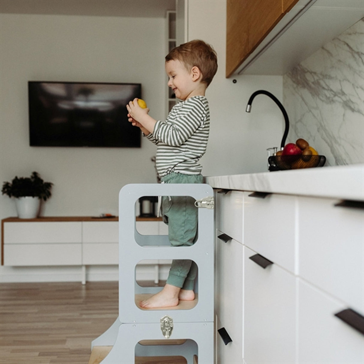 Duck Woodworks Foldable Kitchen Tower Grey -SKAL IKKE ONLINE PÅ NORGE! 2
