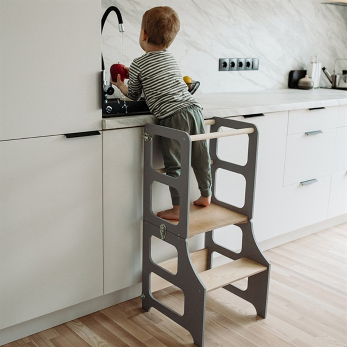 Duck Woodworks Foldable Kitchen Tower Grey -SKAL IKKE ONLINE PÅ NORGE! 3