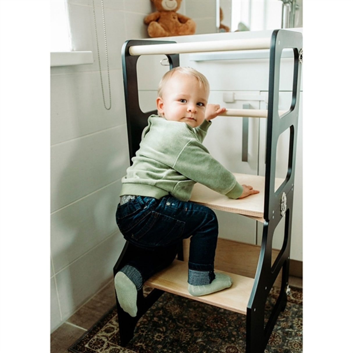 Duck Woodworks Foldable Kitchen Tower Black - SKAL IKKE ONLINE PÅ NORGE! 2