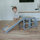 Duck Woodworks Foldable Kitchen Tower w. Slide Grey