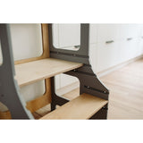 Duck Woodworks Foldable Kitchen Tower Grey 5