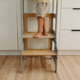 Duck Woodworks Foldable Kitchen Tower Grey 2