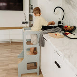 Duck Woodworks Foldable Kitchen Tower Grey 3