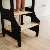 Duck Woodworks Foldable Kitchen Tower Black 3