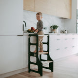 Duck Woodworks Foldable Kitchen Tower w. Slide Black 6