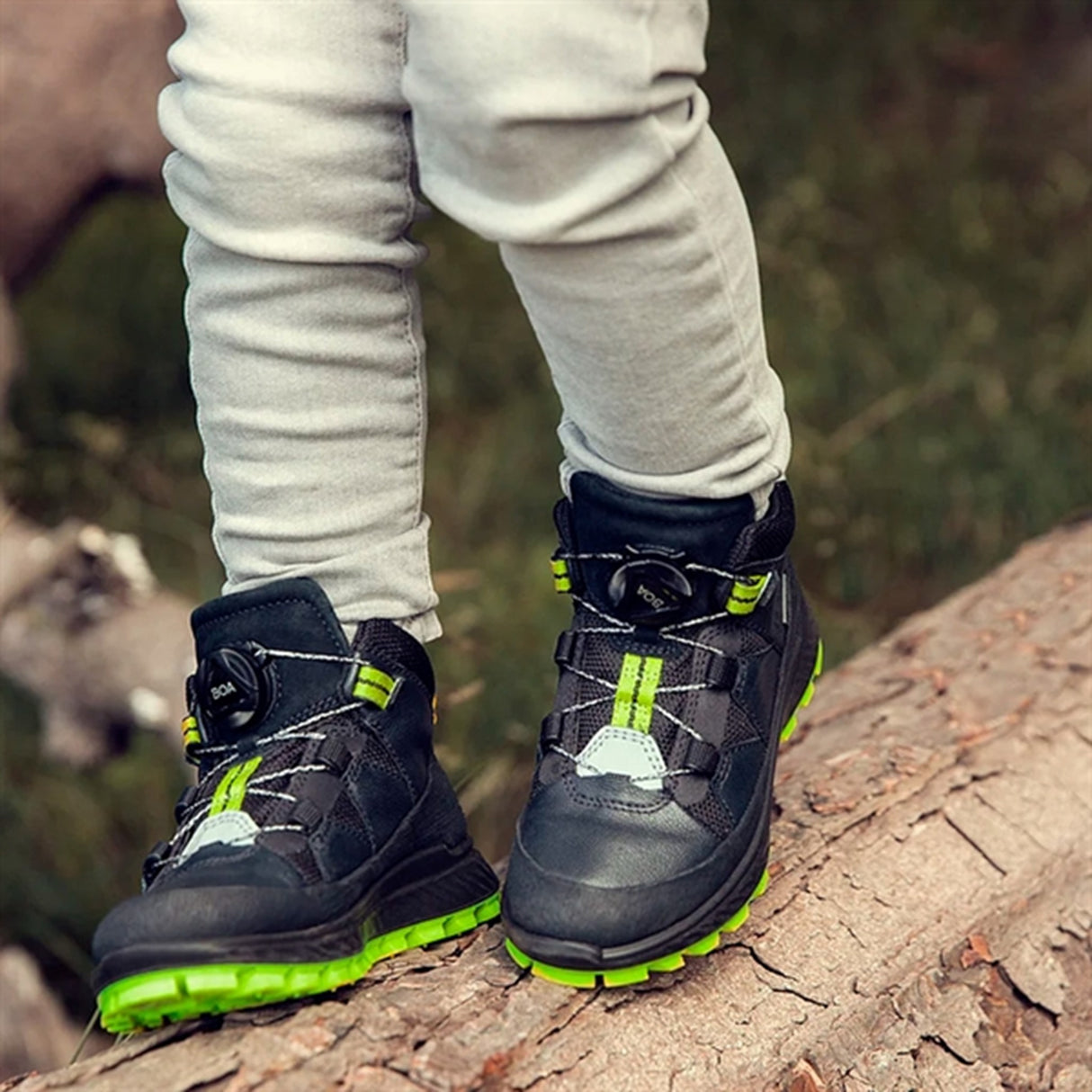 Ecco Exostrike Kids Ankle Støvle Black/Black 2