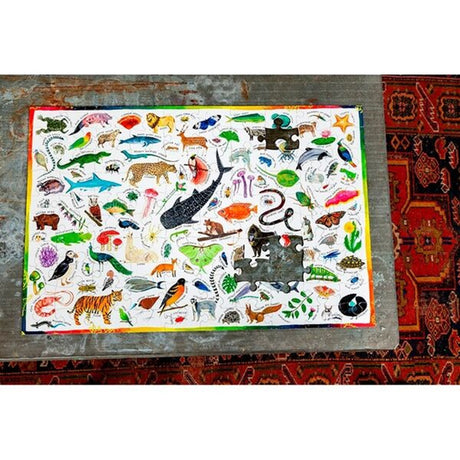 Eeboo Puzzle 100 Pieces - Animals in the World 2