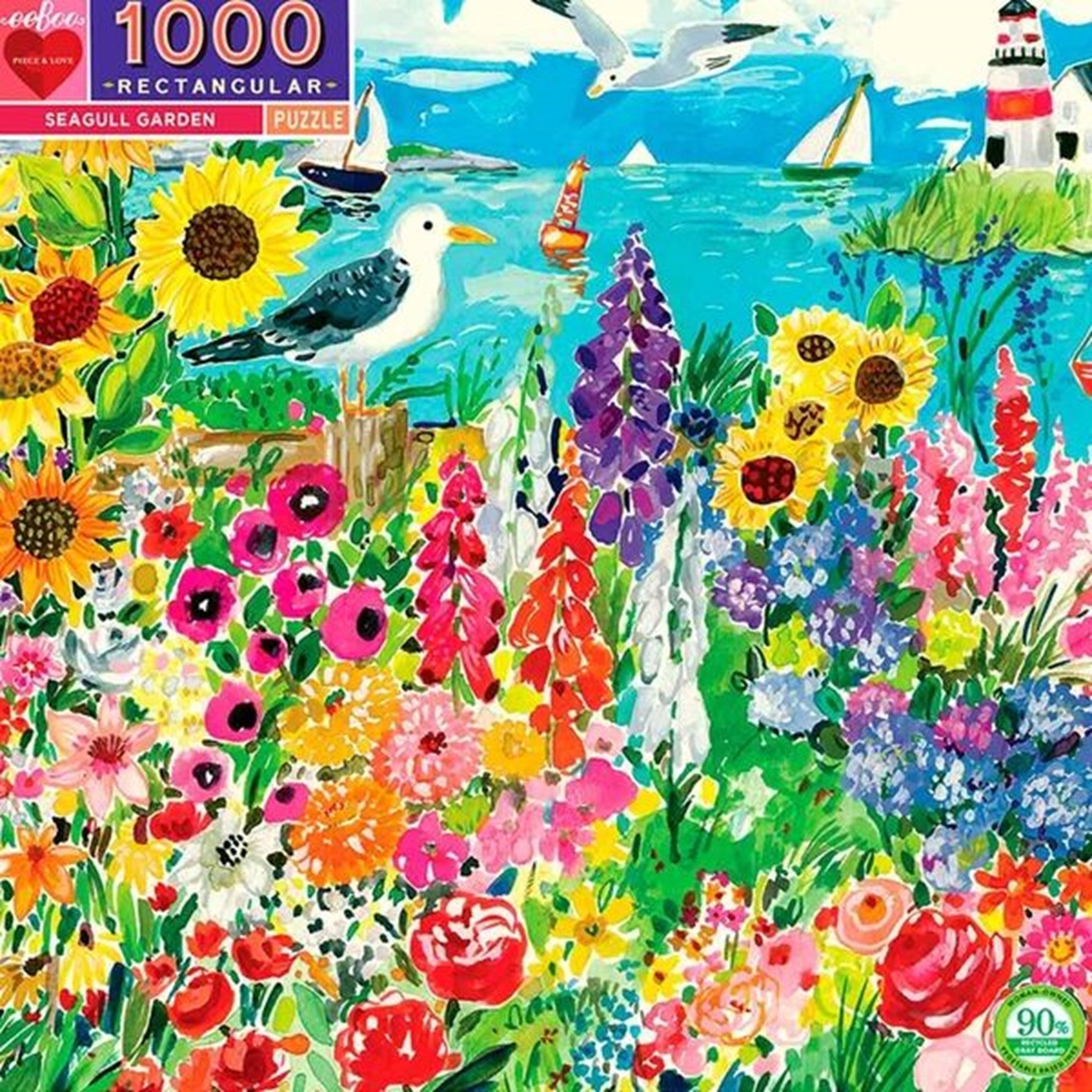 Eeboo Puzzle 1000 Pieces - Seagull