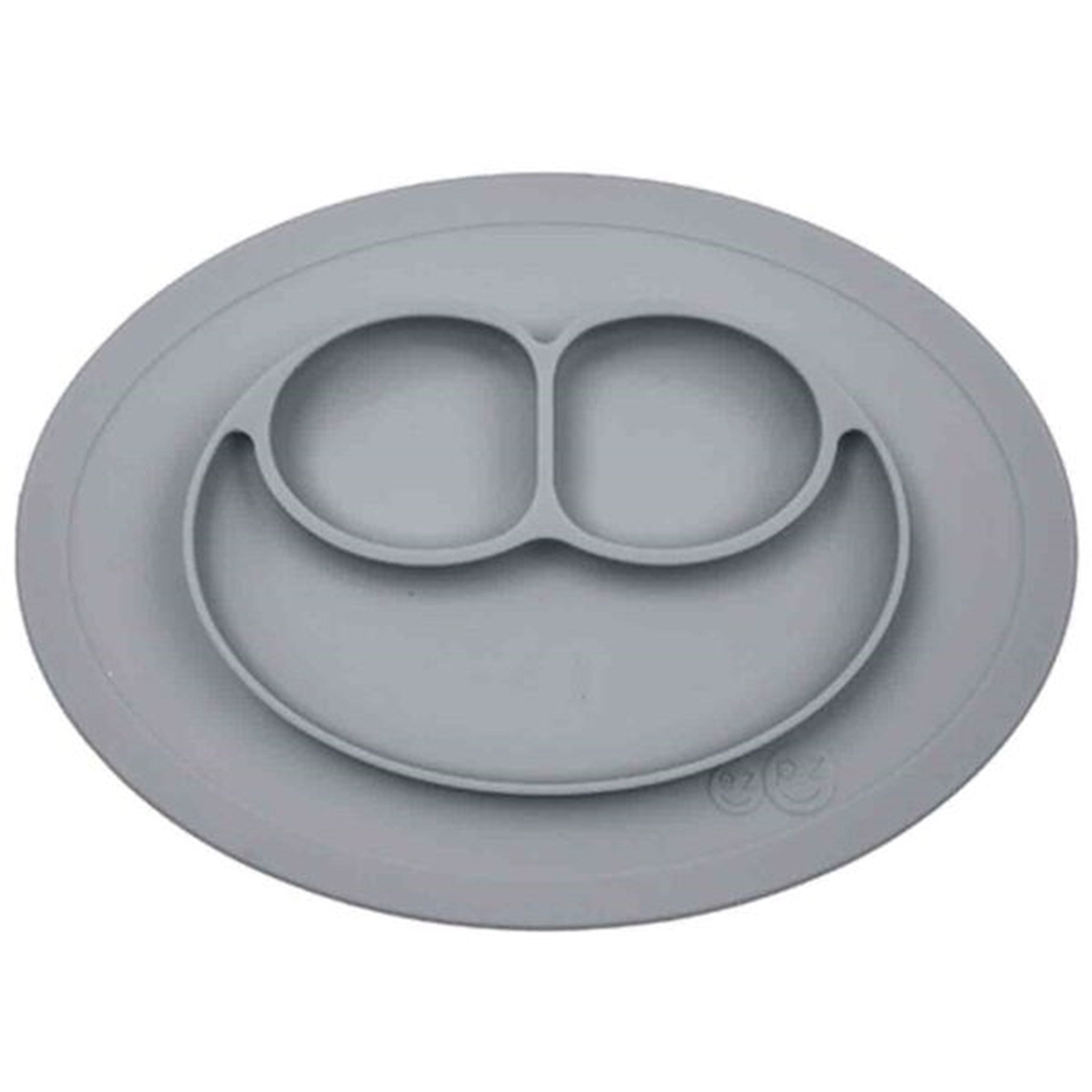 EZPZ Happy Mini Mat Dækkeserviet + Plate in One Grey