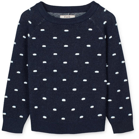 Fliink Navy/Dot Benna Dot Strikk