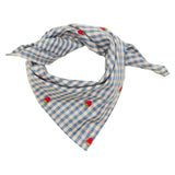 Flöss Polly Skjerf Berry/Blue Gingham