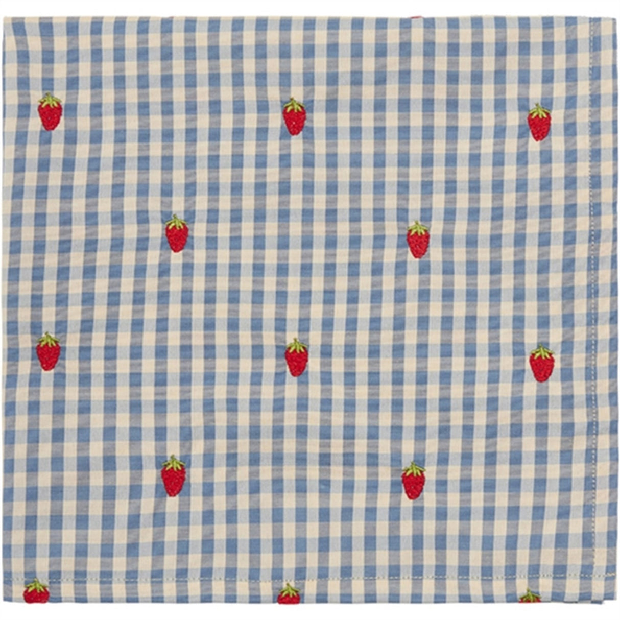 Flöss Polly Skjerf Berry/Blue Gingham 2