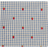 Flöss Polly Skjerf Berry/Blue Gingham 2