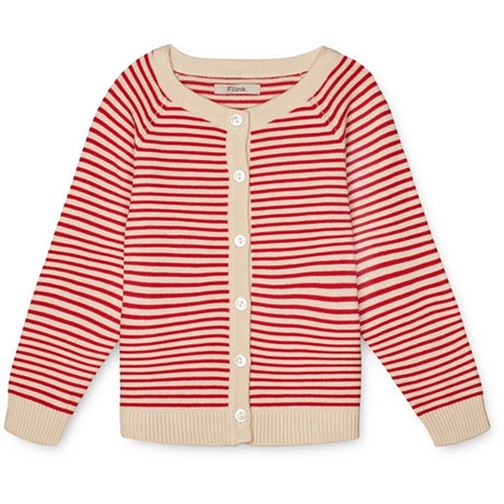 Fliink High Risk Red Stripe Fave Stripe Strikk Cardigan