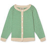 Fliink Jelly Bean Green Stripe Fave Stripe Strikk Cardigan