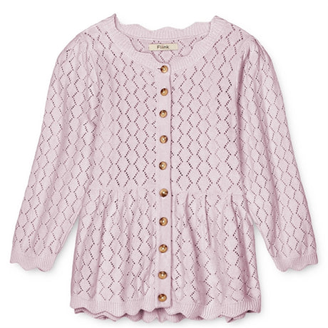 Fliink Lavender Fog Oma Strikk Cardigan