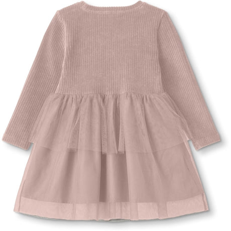 Fliink Peach Whip Velvet Tulle Kjole 2