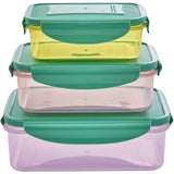RICE Multicolor Opbevaringsbøtter 3-pakning