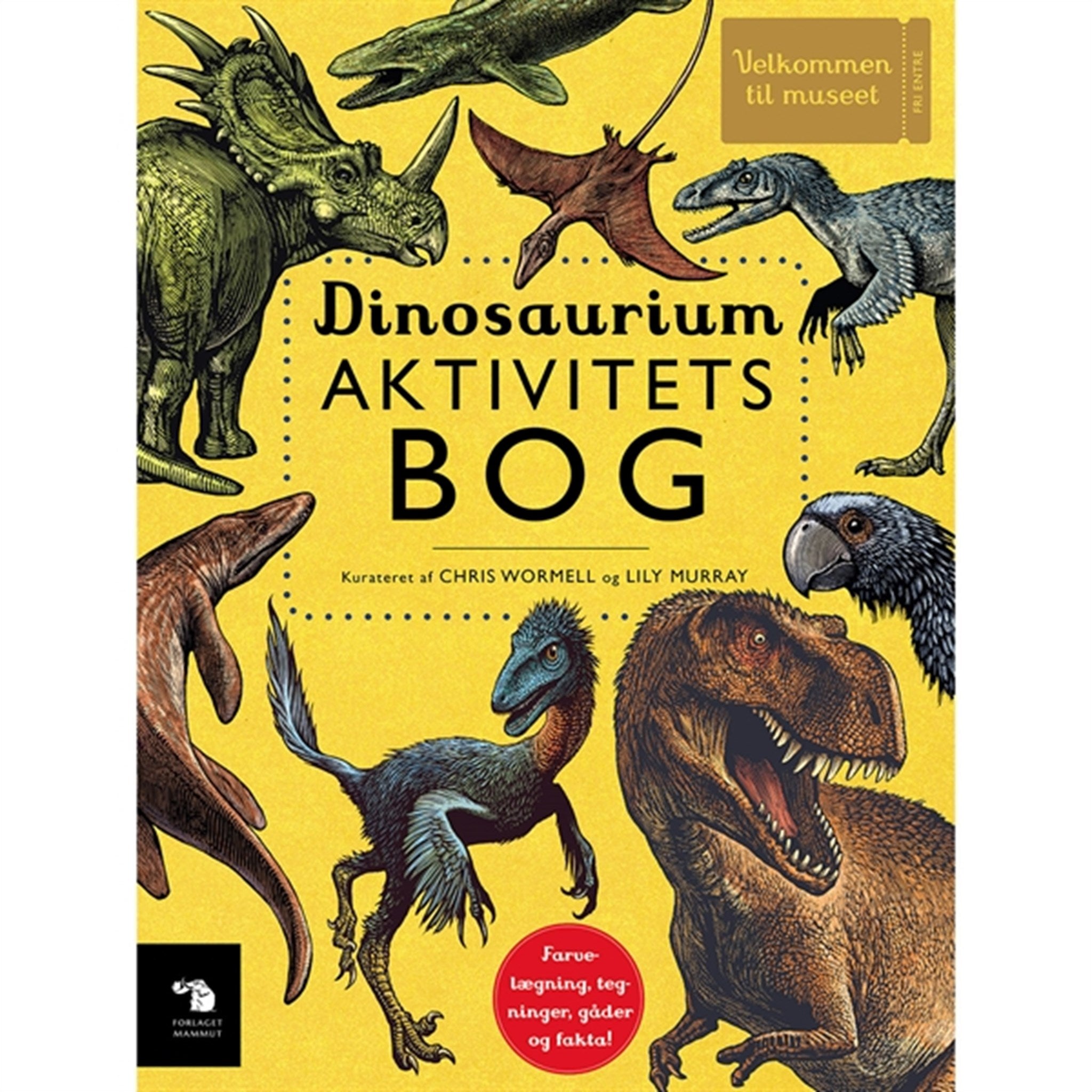 Forlaget Mammut Aktivitets Bok Dinosaurium